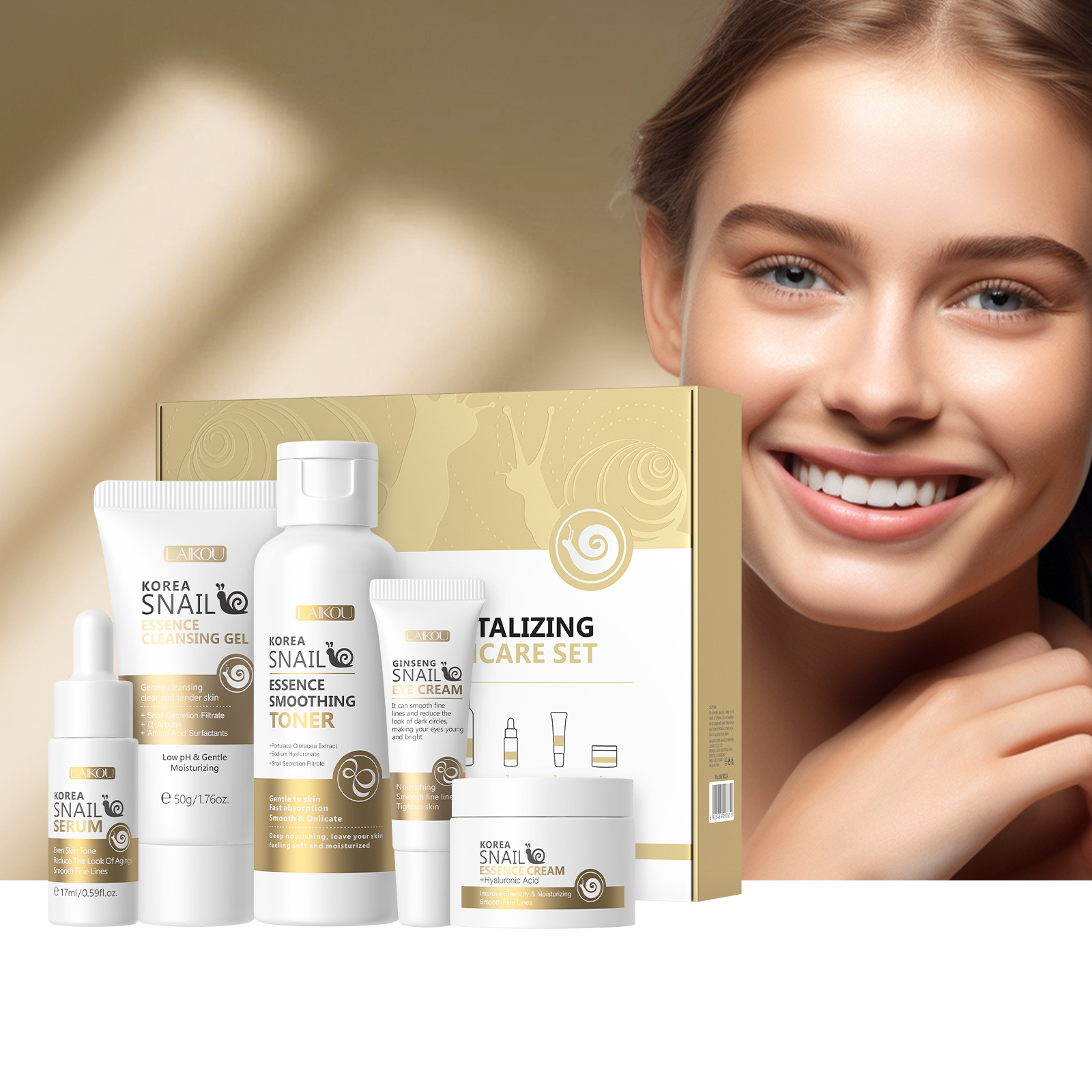 Essence Serum Toner - 5 sztuk w pudełku Korea Snail