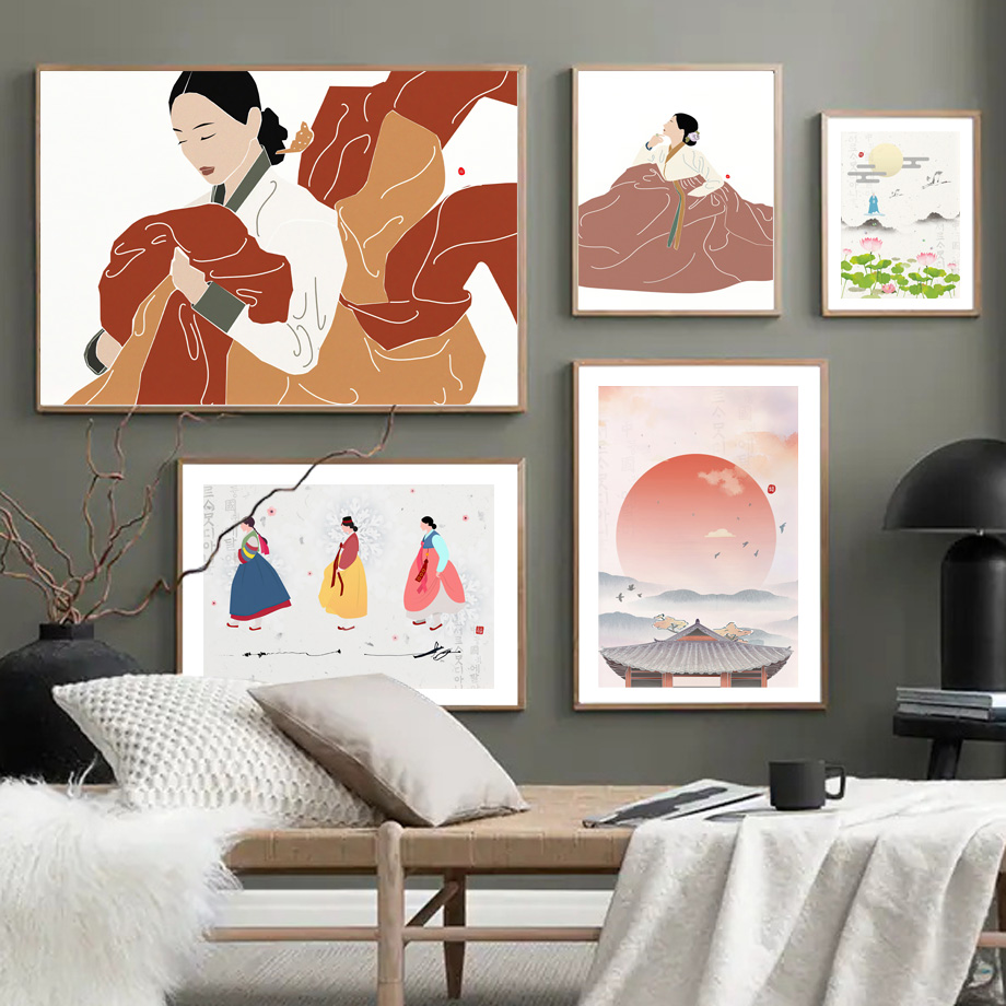 Korean Arts And Lifestyle - Koreański Styl Boho Hanbok Dziewczyna Azjatycka