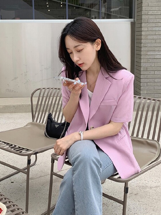 Damska marynarka z krótkim ręk – Lifestyle Of Korean recenzja i cena