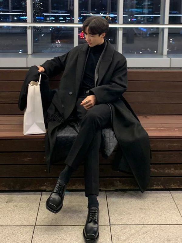 Męski płaszcz w stylu koreańsk – Korean Girls Lifestyle recenzja i cena